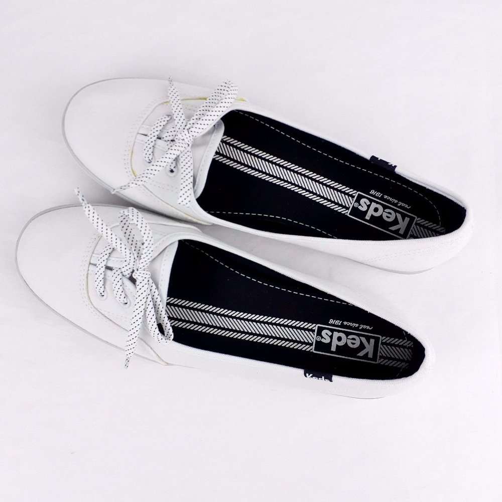 Keds Women's Ballet Flats Slip-On Casual Shoes Size 9 White